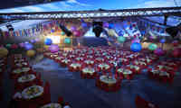 ICC,Hall 3, Banquet, Dinner Set Up, Empty, From Balcony J11