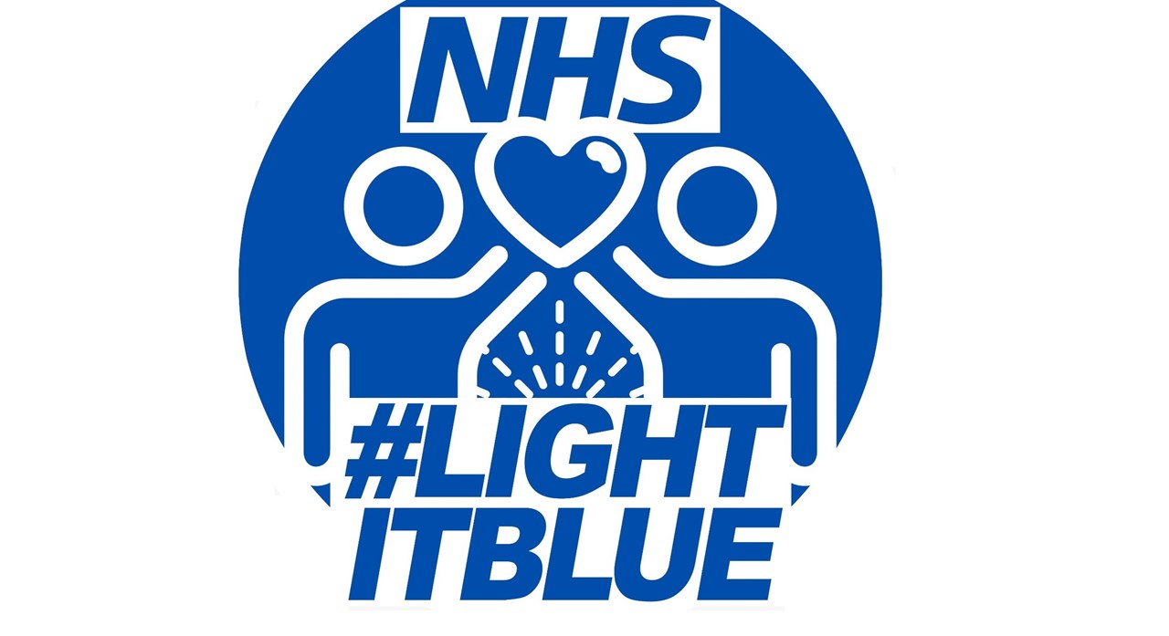 Nhs Light It Up Blue Square