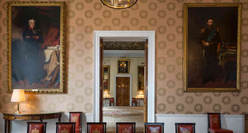 Trinity House Luncheon Room Thru Courtroom