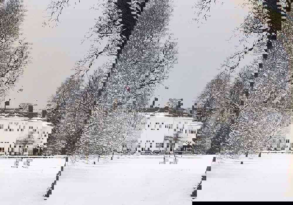 Milton Hill House In The Snow