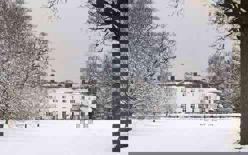 Milton Hill House In The Snow