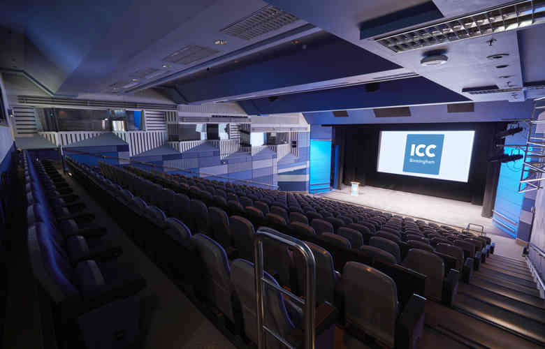 ICC, Hall 5, Empty, Stage Lit, J11